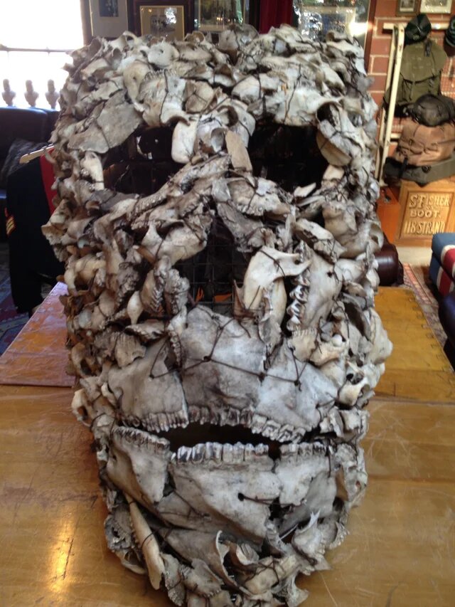 A Giant Skull From Indonesia Made up of Lots of Animal Skulls