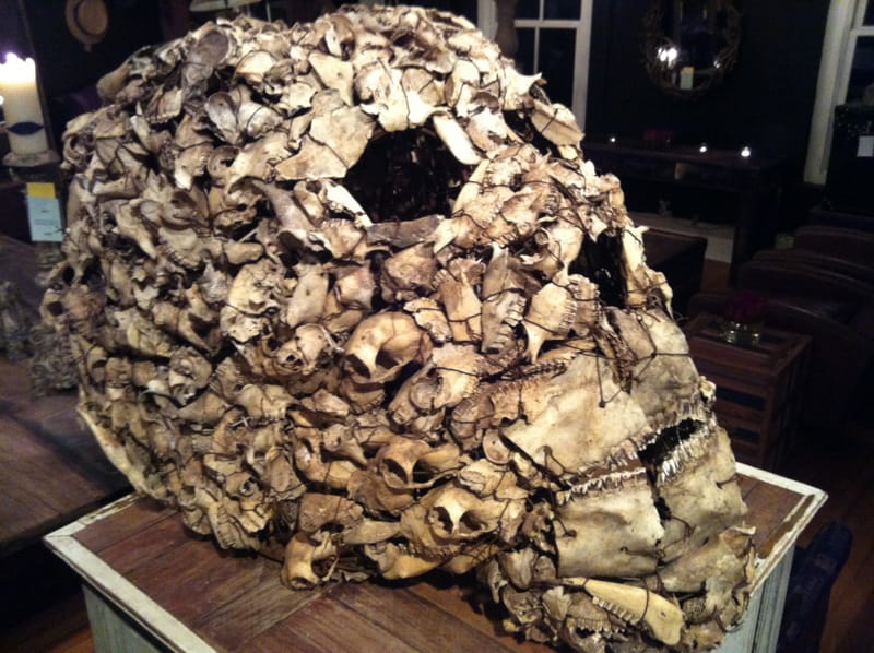 A Giant Skull From Indonesia Made up of Lots of Animal Skulls