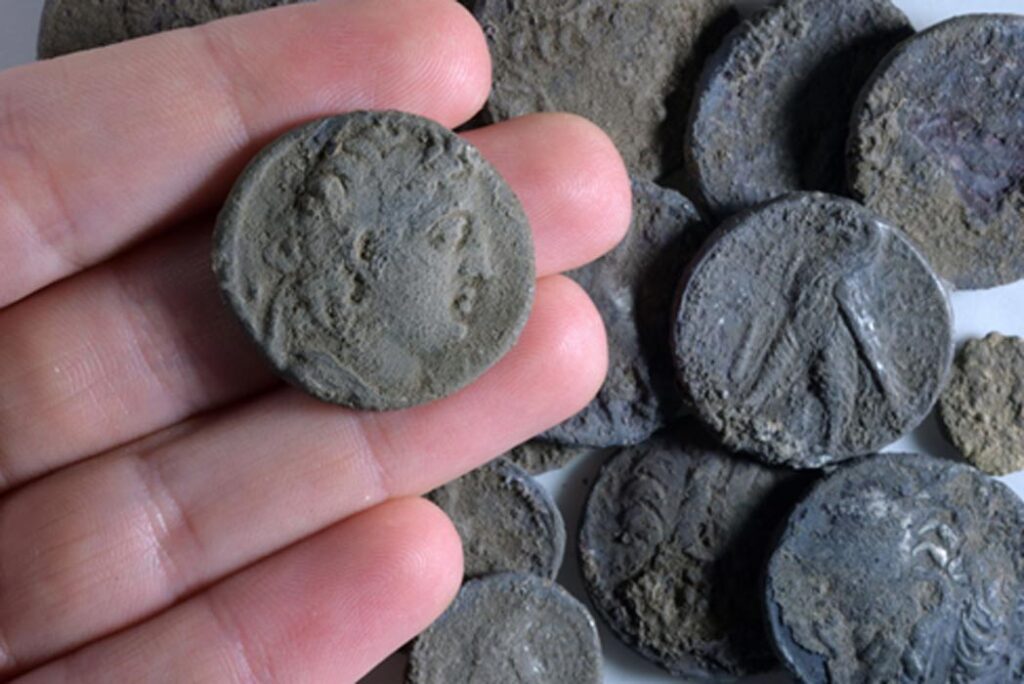 Hoard of 2,150-year-old Silver Coins Found in Modiin, Israel