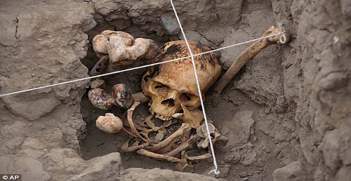 Skeletons ‘Wrapped in Textiles’ and ‘Buried