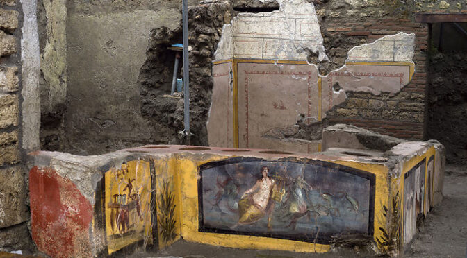 A “Fast Food” Shop Is Uncovered In Pompeii, Depicting Some Of The Dishes They Would Eat
