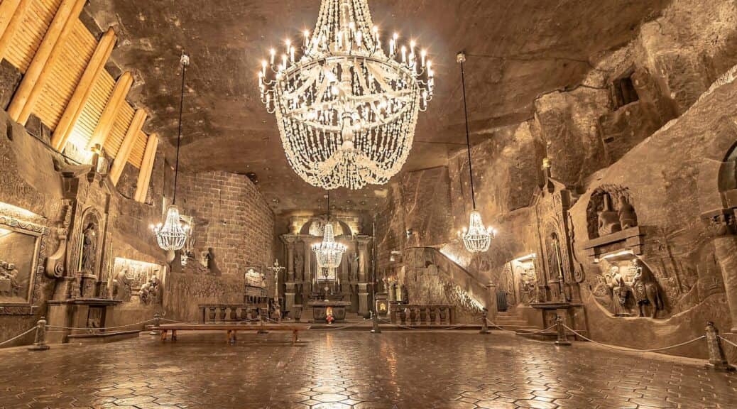 An Ancient Polish Salt Mine that has Underground Lakes