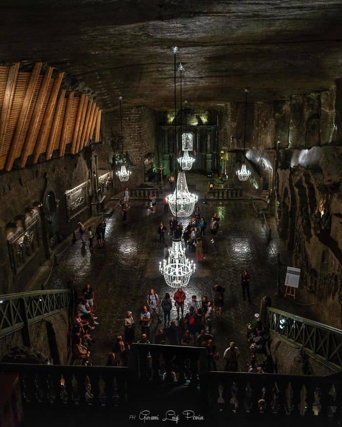 An Ancient Polish Salt Mine that has Underground Lakes