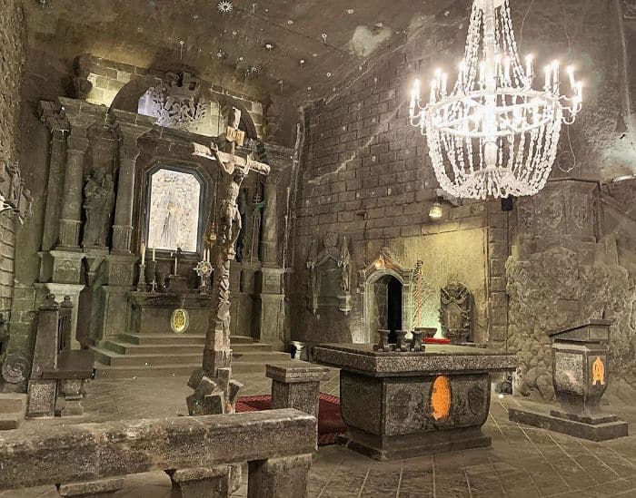 An Ancient Polish Salt Mine that has Underground Lakes