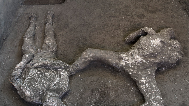 Archaeologists Uncover Remains Of Rich Man And His Slave That Got Killed During The Vesuvius Eruption