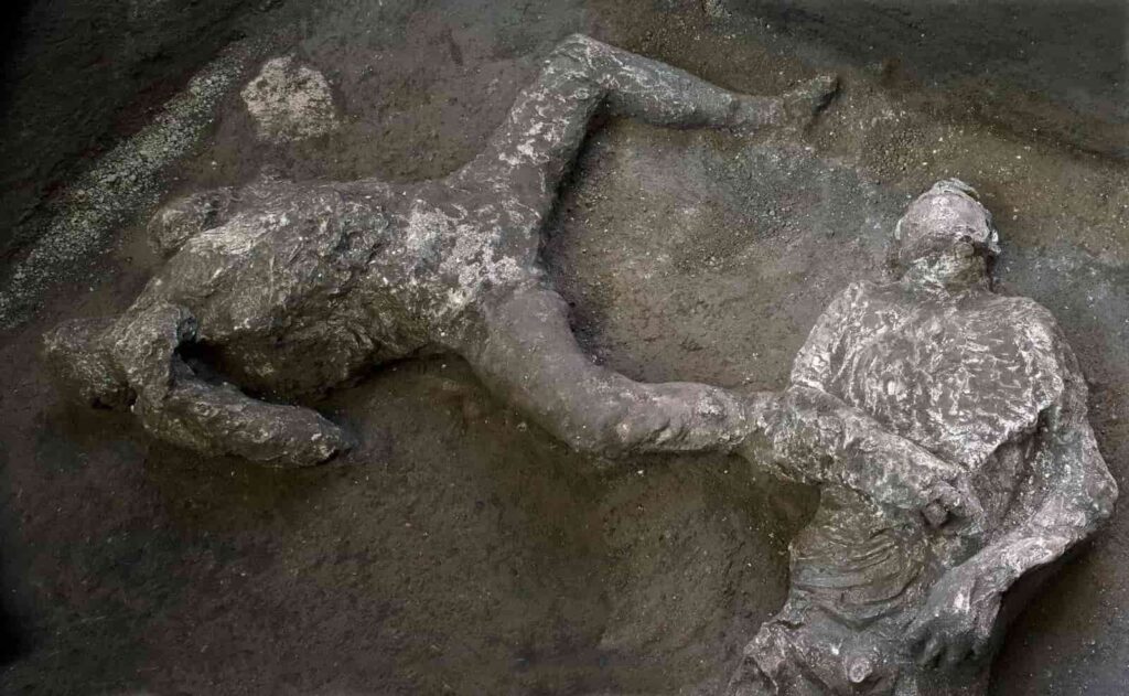 Archaeologists Uncover Remains Of Rich Man And His Slave That Got Killed During The Vesuvius Eruption