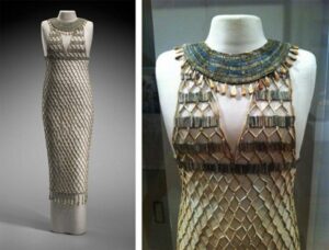 Amazing 4,500-Year-Old Egyptian Bead-Net Dress Found In Giza Tomb Restored