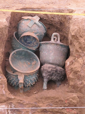 Wine Vessel Unearthed in Shaanxi
