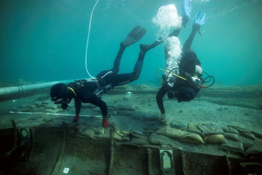 Phoenician Shipwreck Being Rescued By Archaeologists