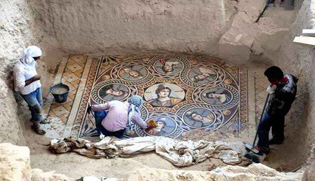 Rock-Cut Chambers In “House of Muses” Of Zeugma, Home To Numerous Mosaics