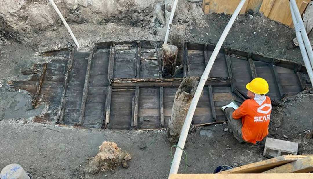 19th-Century Boat Buried Under A Road In St. Augustine, Florida