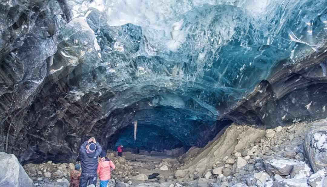 Ice Cavern Reveals an Ancient Forest Underneath Mendenhall Glacier