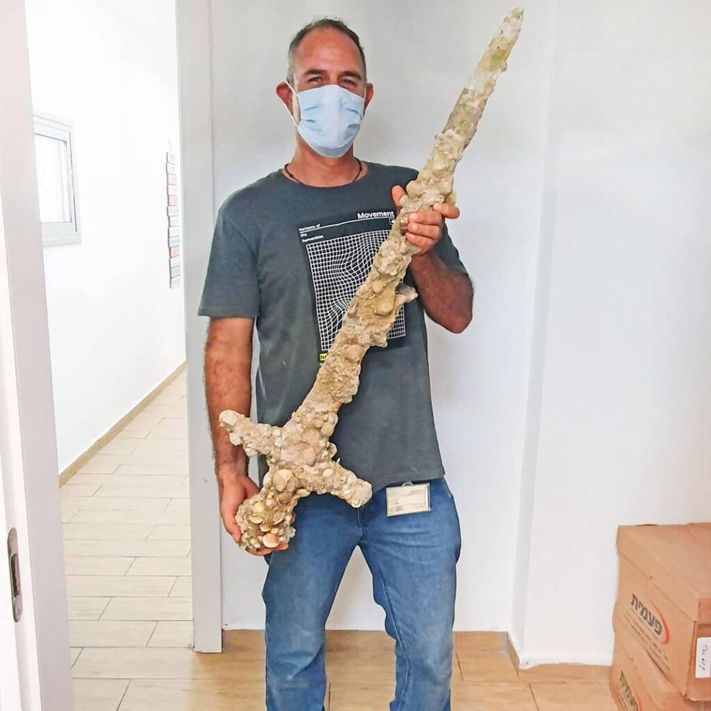 900-Year-Old Crusader Sword Discovered by Diver Off the Coast of Israel