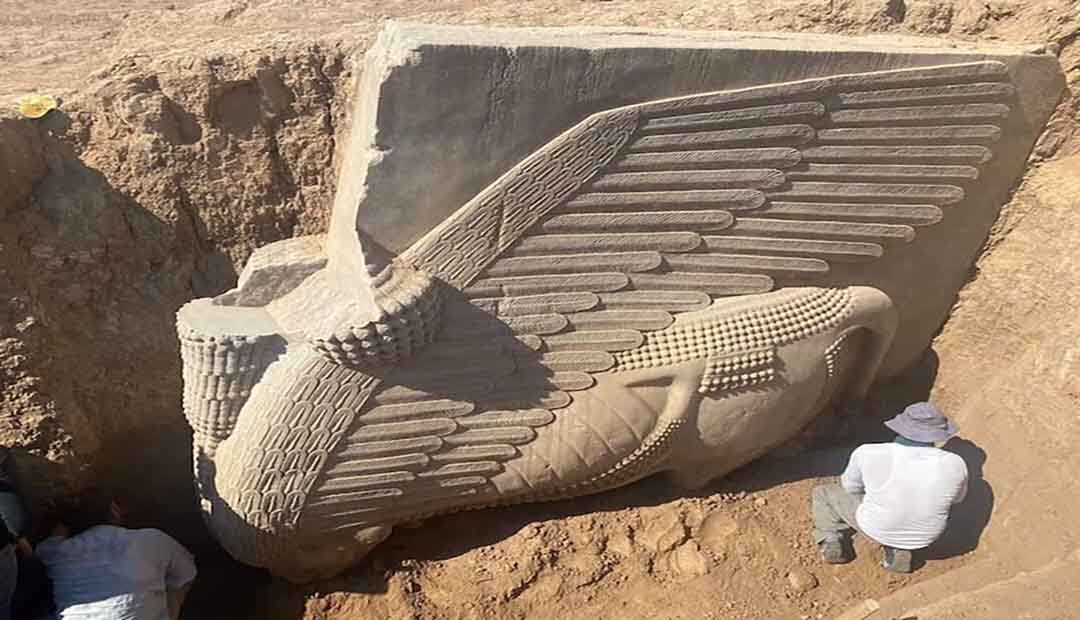 2,700-Year-Old Sculpture of Assyrian Deity Unearthed in Iraq