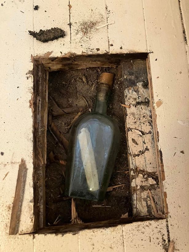 Old Message In A Bottle Found