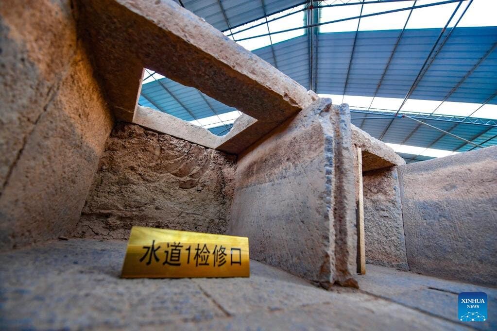 Ancient Water System Unearthed in Luoyang Revealing 