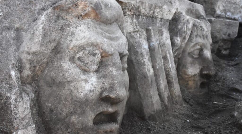 Old Mythological Masks Unearthed in Turkey’s Muğla