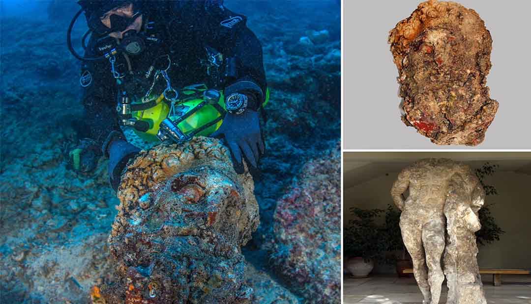 Hercules’ Head Unearthed in 2,000-Year-Old Shipwreck