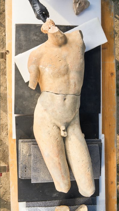 Tall Marble Apollo Statue Unearthed in San Casciano dei Bagni
