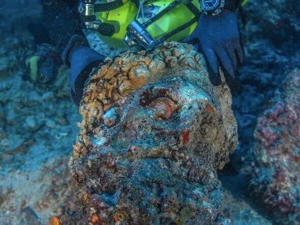 Hercules’ Head Unearthed in 2,000-Year-Old Shipwreck Treasure Trove