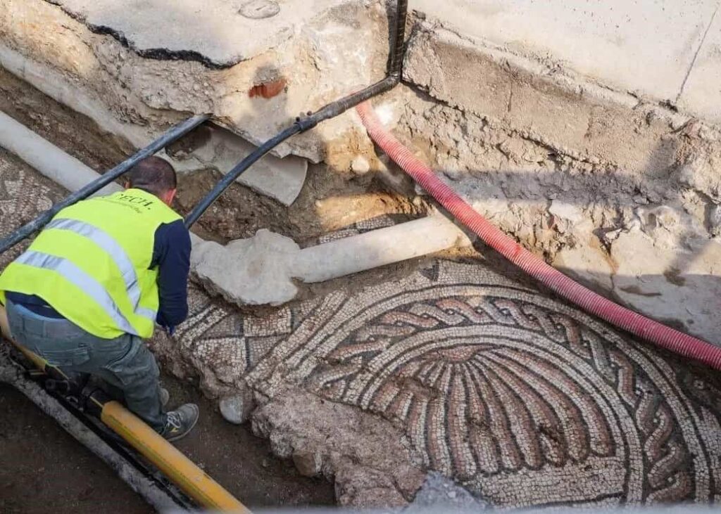 Ancient Roman Mosaic from Theodoric the Great's Villa Discovered 