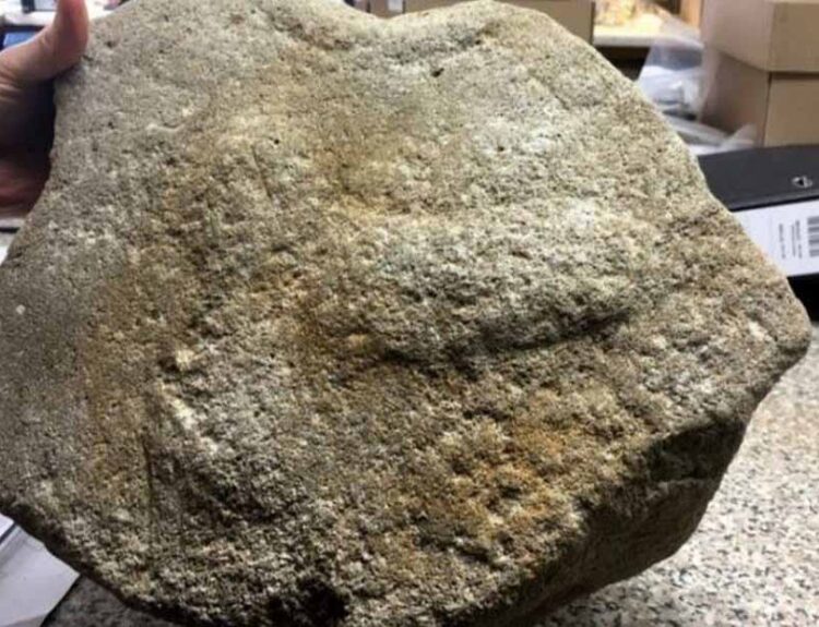 Roman Millstone Found with Massive Phallus Engraving