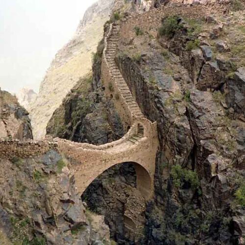 The Shaharah Bridge in Yemen