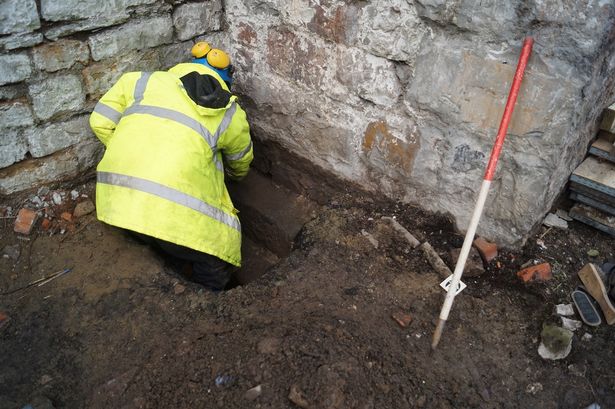 Medieval Town Walls Unearthed in Caernarfon