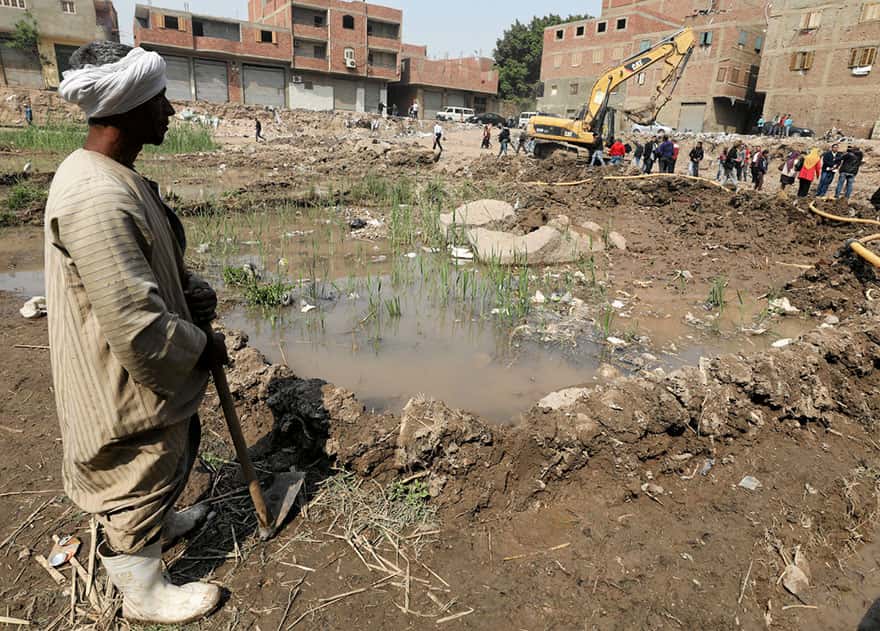 Pharaoh Ramses II Statue Unearthed in Cairo Slum