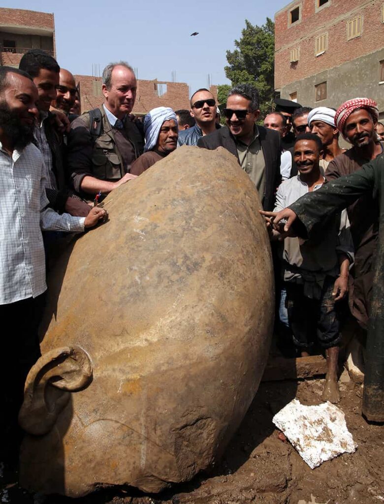 Pharaoh Ramses II Statue Unearthed in Cairo Slum