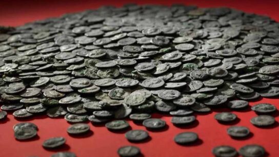 Roman Silver Coins in Augsburg, Germany