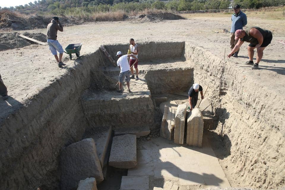 Gate to Temple of Zeus Unearthed in Magnesia, Turkey