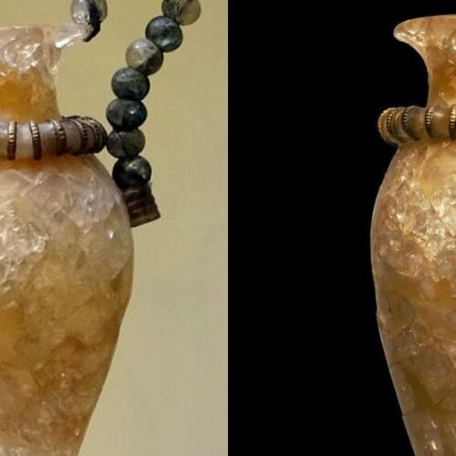 3,500-Year-Old Minoan Rock Crystal Vase Discovered at Zakros Palace