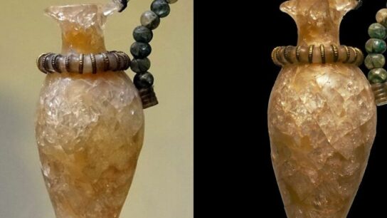 3,500-Year-Old Minoan Rock Crystal Vase Discovered at Zakros Palace