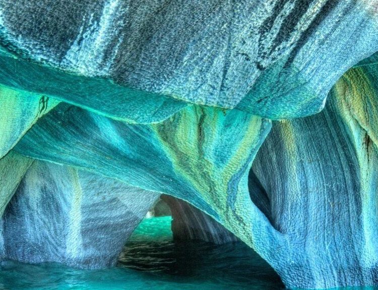 6,000-Year-Old Marble Caves Carved by Waves in Patagonia