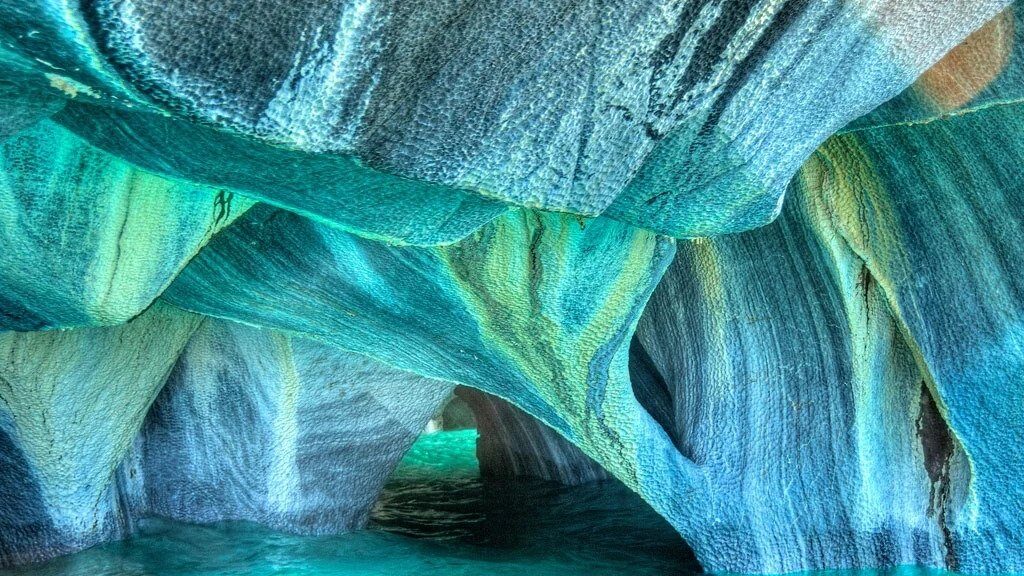 6,000-Year-Old Marble Caves Carved by Waves in Patagonia