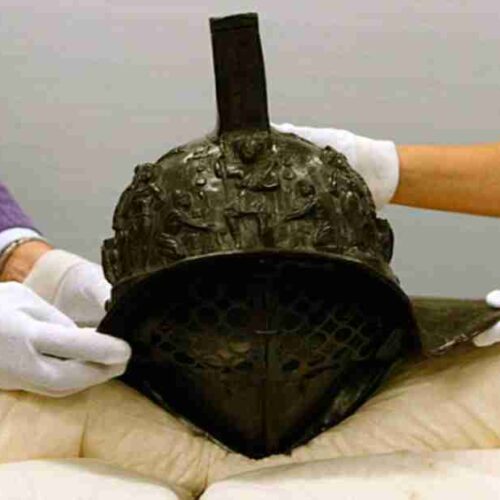 2,000-Year-Old Roman Gladiator Helmet Found at Pompeii