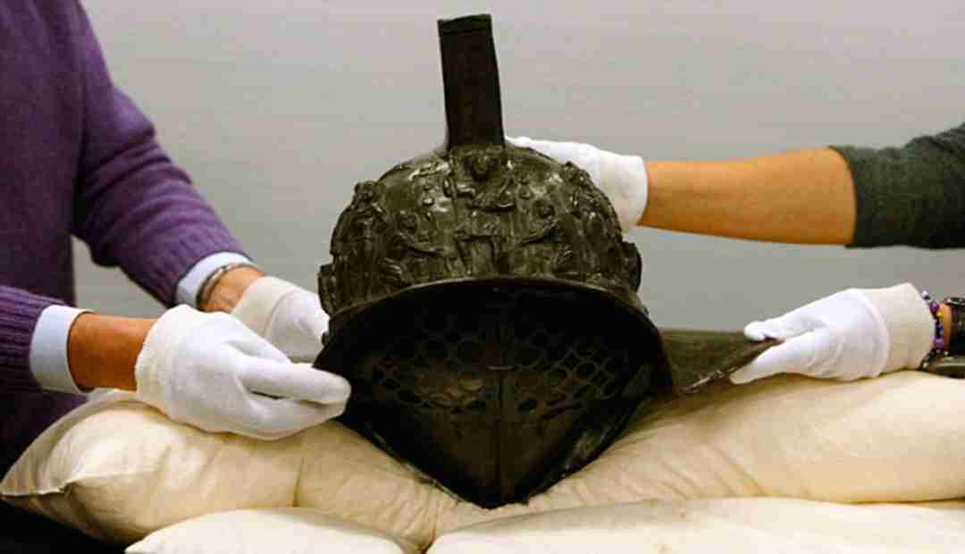 2,000-Year-Old Roman Gladiator Helmet Found at Pompeii